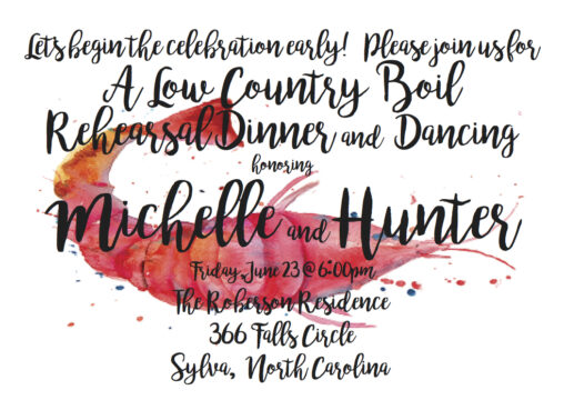 Low Country Boil Wedding Invitation