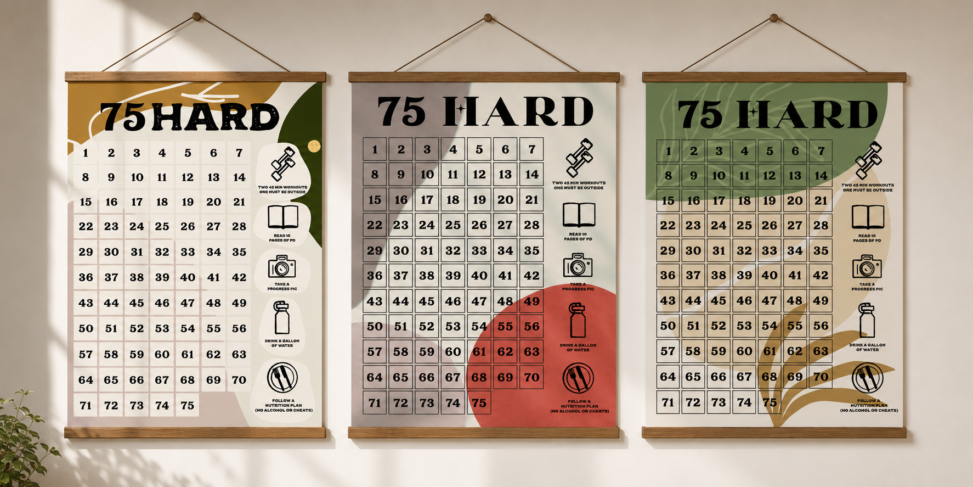 75 Hard Posters